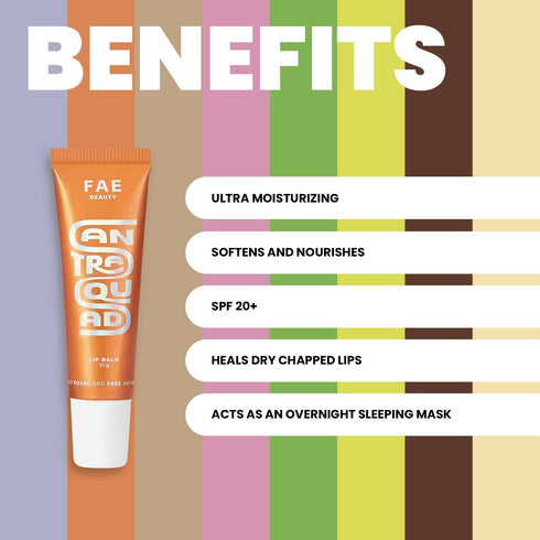 FAE Beauty Santra Squad Mixed Orange Juice Lip Balm SPF 20+ - Sheer Popsicle Orange 10 gm